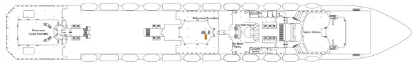 Szczegółowy plan pokładów Costa Magica - mapa wszystkich stref statku