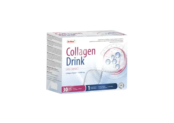 Dr.Max Collagen Drink: opinie o produkcie wspierającym skórę, włosy i stawy. Opakowanie zawiera 30 saszetek.
