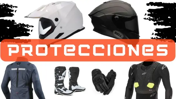 Cascos, botas, guantes y peto protector para moto. ¡Equípate con protecciones moto nivel 1 o 2 para tu seguridad!