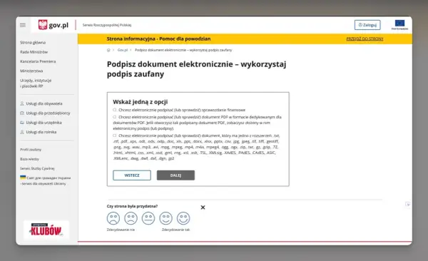 Jak podpisać dokument profilem zaufanym - krok po kroku