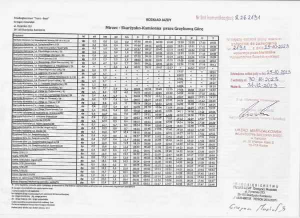 Rozkład jazdy 937 - Sprawdź godziny kursowania i częstotliwość usług