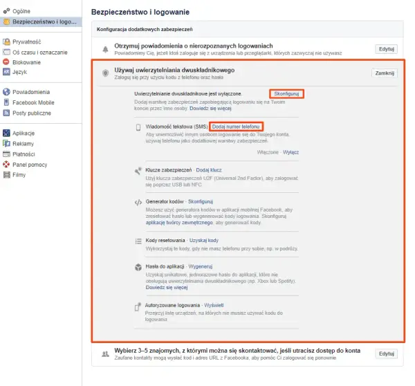 Jak włączyć uwierzytelnianie dwuskładnikowe na Facebooku i zwiększyć bezpieczeństwo konta