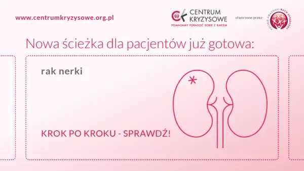 Nowa ścieżka dla pacjentów z rakiem nerki. Centrum Kryzysowe zaprasza do sprawdzenia krok po kroku.