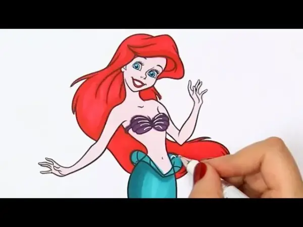 Jak narysować syrenkę Ariel? Instrukcja krok po kroku dla dzieci