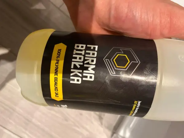 Płynne białko jaj Farma Białka z Lidla, 1kg. Idealne dla sportowców, 100% białka z jaj.