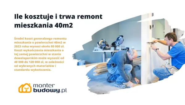 Ile kosztuje remont mieszkania 40m? Zaskakujące ceny i porady