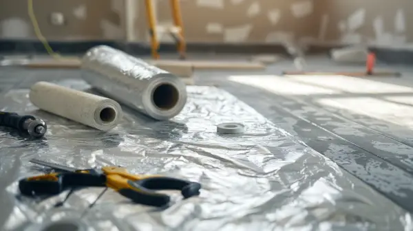 Montaż folii pod styropian podłogowy:  krok po kroku?