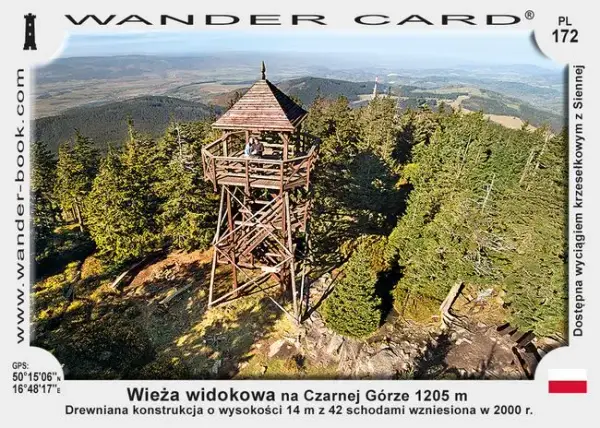 Podziwiaj góry z lotu ptaka na wieży widokowej Czarna Góra. Warto?