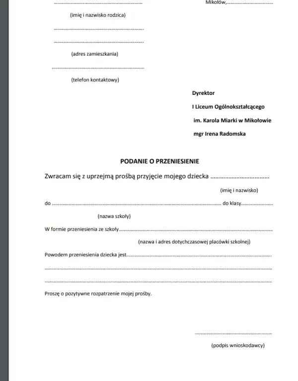 Jak napisać perfekcyjne podanie o przeniesienie do innej szkoły? Prosty przewodnik krok po kroku