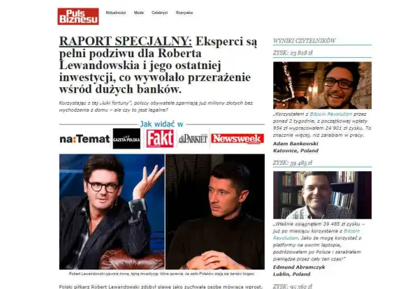 Oszustwo z Lewandowskim i bitcoinem: Nie daj się nabrać!