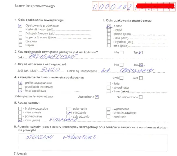 Protokół szkody wzór - Jak poprawnie wypełnić dokument reklamacyjny