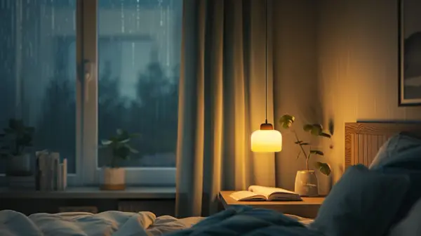 Jaką lampę wiszącą wybrać nad nocną szafkę w sypialni?
