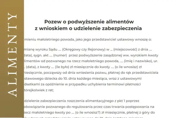 Jak napisać skuteczny wniosek o podwyższenie alimentów: gotowy wzór + porady