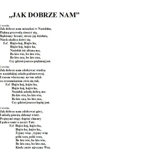 Tekst piosenki jak dobrze nam zdobywać góry: wszystkie zwrotki i akordy