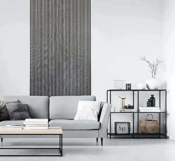 Lamele w salonie: Prosty sposób na efektowną metamorfozę wnętrza