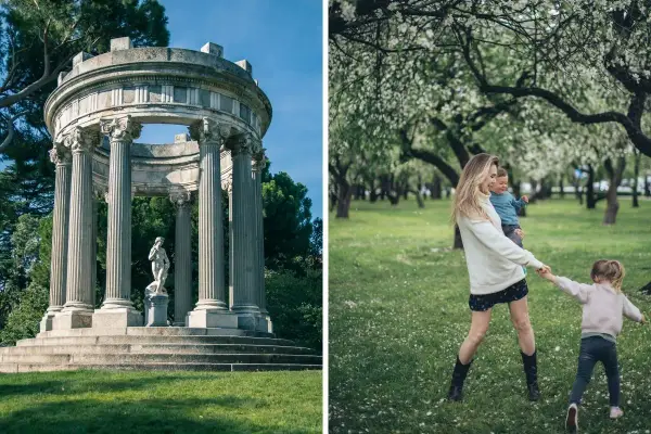 Disfruta de un **free tour Madrid con niños**, explorando monumentos históricos y parques floridos.