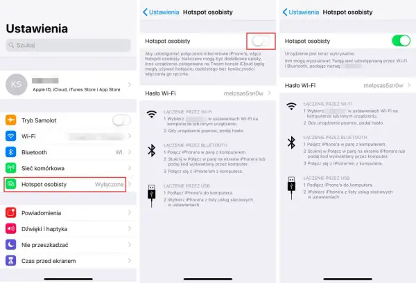 Hotspot osobisty iPhone - Włącz, konfiguruj, rozwiązuj problemy