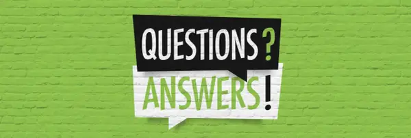 Dwa dymki z napisami "QUESTIONS?" i "ANSWERS!". FCE egzamin co daje? Odpowiedzi na pytania dotyczące certyfikatu.