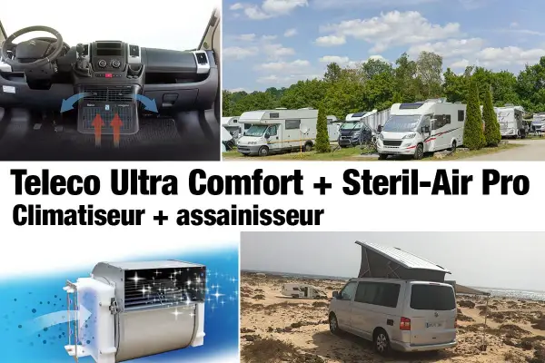 Améliorez votre confort en camping-car avec ce climatiseur et assainisseur d'air. Profitez d'un air pur et frais, même lors de vos escapades.
