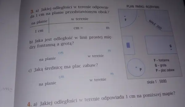 Jakiej odległości w terenie odpowiada 1 cm na planie? Odkryj to!
