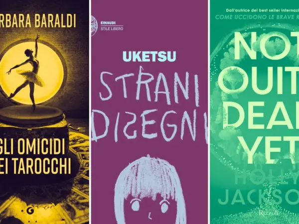Copertine di gialli: "Gli omicidi dei tarocchi", "Strani disegni" e "Not quite dead yet". Ultime uscite da non perdere.