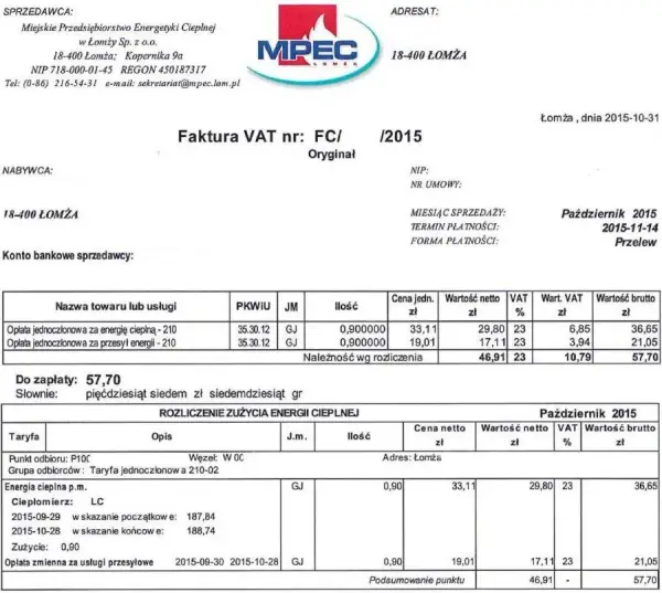 Czyste powietrze faktury wstecz: jakie faktury są akceptowane?