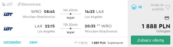 Ile kosztuje lot do Los Angeles? Sprawdź ceny i najlepsze oferty