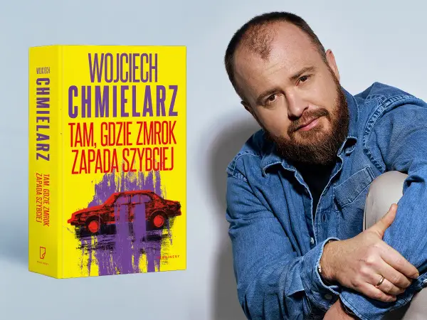 Wojciech Chmielarz, autor kryminału "Tam, gdzie zmrok zapada szybciej", prezentuje swoją najnowszą książkę.