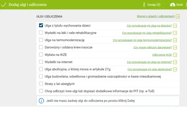 Ulga z tytułu wychowania dzieci, wydatki na leki, termomodernizację, darowizny, IKZE, internet, ulga abolicyjna, budowlana, straty z lat ubiegłych – to ulga dla młodych i nie tylko.