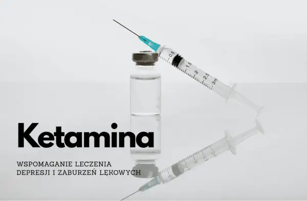 Ketamina lek: fiolka z płynem i strzykawka, wsparcie w leczeniu depresji i zaburzeń lękowych.