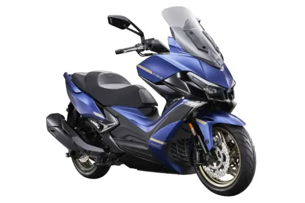 Scooter Kymco Xciting 400 azul, ideal para la ciudad. Descubre su kymco xciting 400 precio y características.
