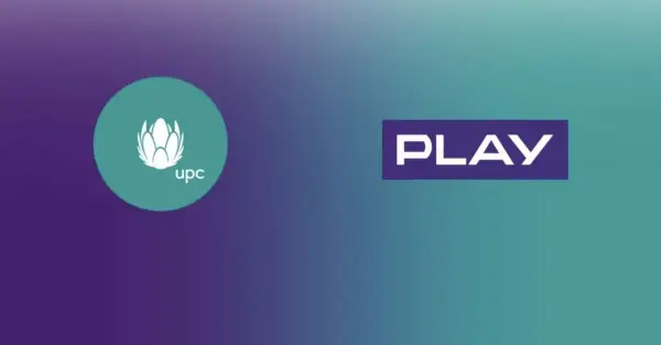 Logo UPC i napis PLAY. Dowiedz się, jak sprawdzić do kiedy umowa Play, aby uniknąć niespodzianek.