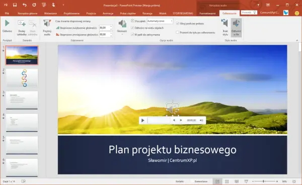 Jak wstawić podkład muzyczny do prezentacji w PowerPoint bez problemów