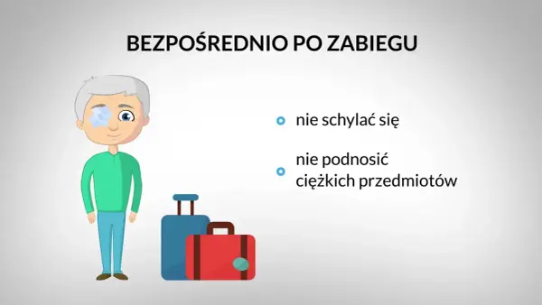 Kiedy można się schylać po operacji zaćmy, aby uniknąć powikłań?