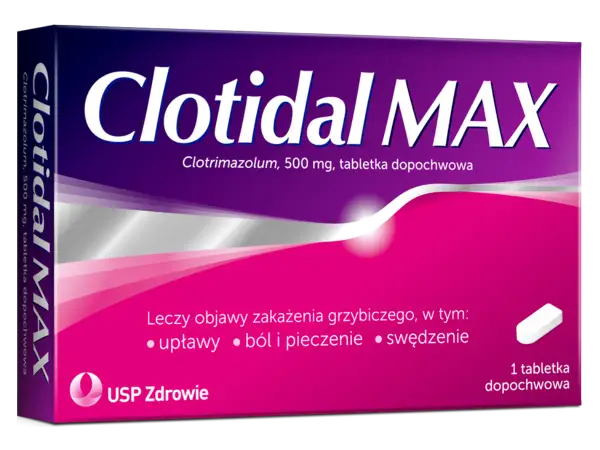 Clotidal MAX na infekcję intymną w ciąży. Leczy objawy zakażenia grzybiczego: upławy, ból, pieczenie i swędzenie.