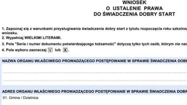 Do kiedy wniosek o wyprawkę szkolną? Nie przegap terminu!