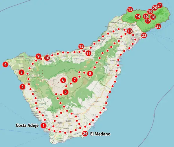 Mapa atrakcji Teneryfy: wszystko, co musisz zobaczyć na wyspie