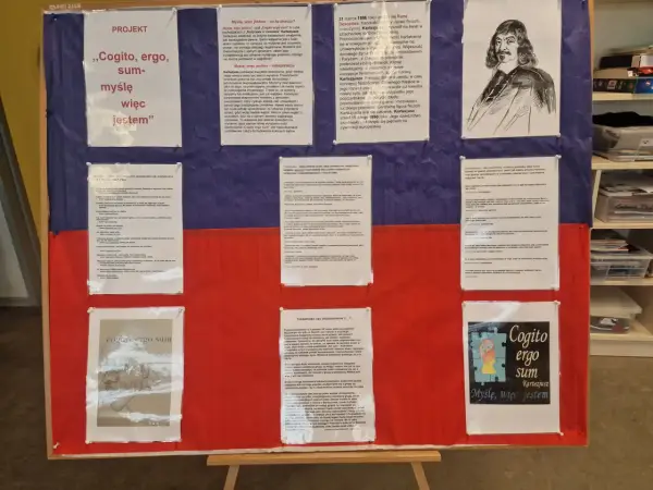 Projekt "Cogito, ergo sum" Kartezjusza. Myślę, więc jestem – dowód istnienia.