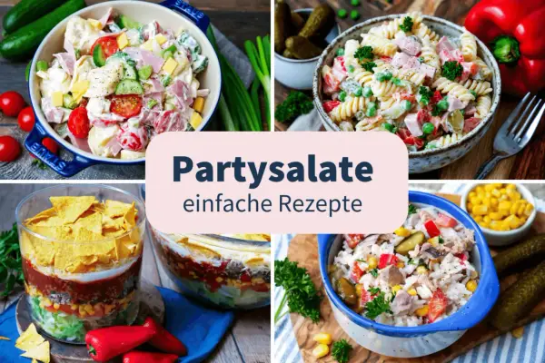 Die besten Salate zur Party: Cremige Nudel-, Kartoffel- und Schichtsalate, die jeden Gast begeistern. Einfache Rezepte für dein nächstes Fest.