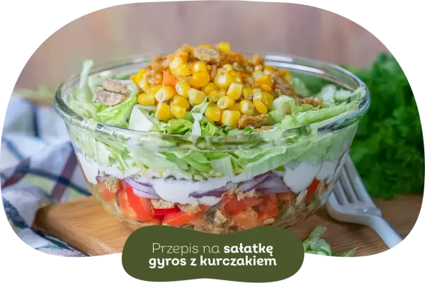 Jak zrobić najlepszą sałatkę gyros z kurczakiem - przepis krok po kroku