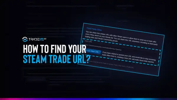 Jak znaleźć swój Steam trade link? Obraz pokazuje, gdzie znajdziesz swój Steam trade link, aby otrzymywać oferty wymiany.