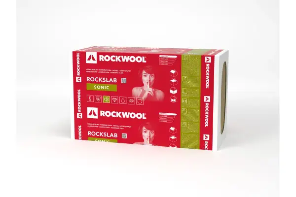 Opakowanie wełny skalnej Rockwool Rocksab Sonic. Idealna izolacja akustyczna i termiczna.