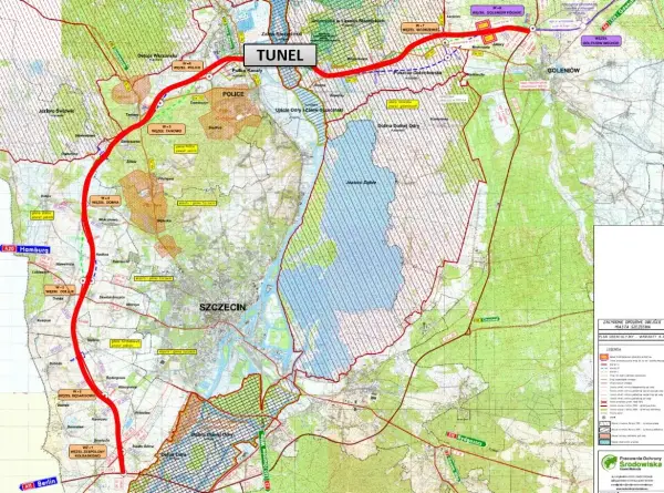 Zachodnia obwodnica Szczecina S6 - przebieg, tunel i darmowy przejazd