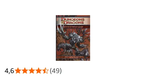 Okładka podręcznika Dungeons & Dragons: Eberron Campaign Guide z potworem.