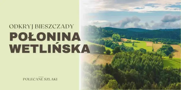 Odkryj Bieszczady! Połonina Wetlińska wita zielonymi wzgórzami i lasami. Idealne miejsce na wędrówki.