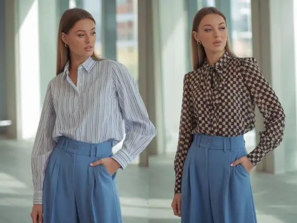 Stylizacje z chabrowymi spodniami: Jak je modnie zestawić?