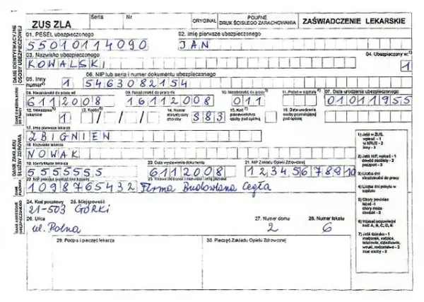 Zwolnienie lekarskie po ustaniu zatrudnienia: NIP byłego pracodawcy i jego znaczenie