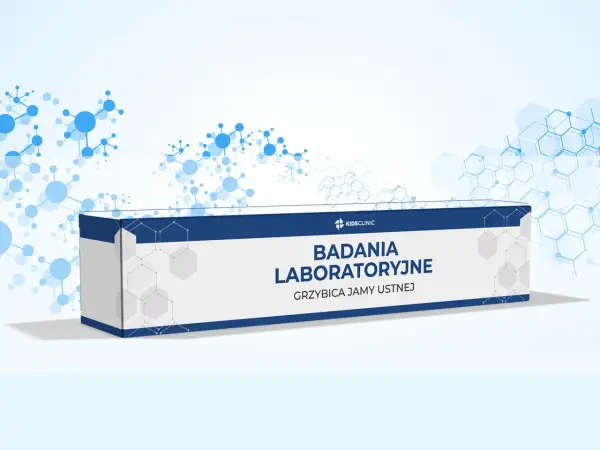 Opakowanie "Badania laboratoryjne grzybica jamy ustnej" - szybkie leki bez recepty na infekcje.