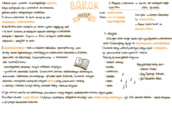 Barok - jak rozpoznać sztukę i literaturę tej epoki?