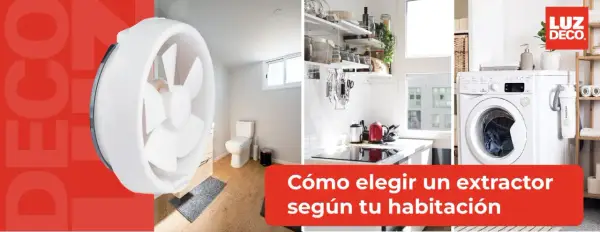 Ventiladores y sistemas de ventilación y extracción de aire para baños, cocinas y lavaderos.